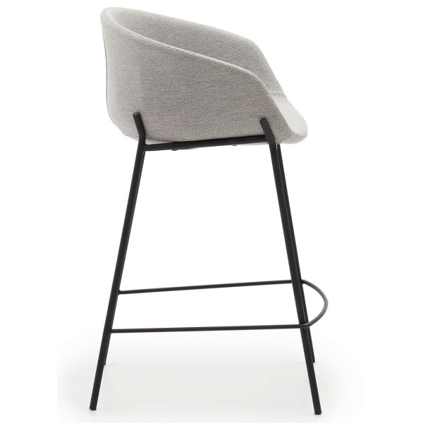 Полубарный стул La Forma YVETTE CC1081VD14H Светло-серый ткань-2