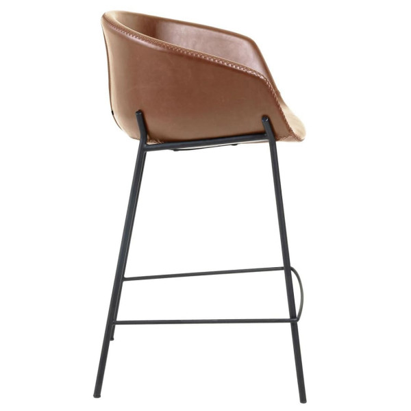 Напівбарний стілець La Forma ZADINE CC1081U10H Коричневий екошкіра-2