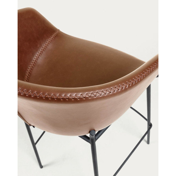 Напівбарний стілець La Forma ZADINE CC1081U10H Коричневий екошкіра-5