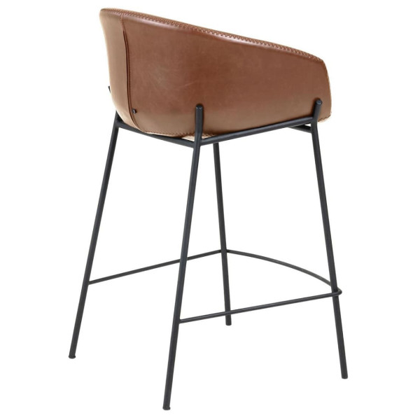 Напівбарний стілець La Forma ZADINE CC1081U10H Коричневий екошкіра-3