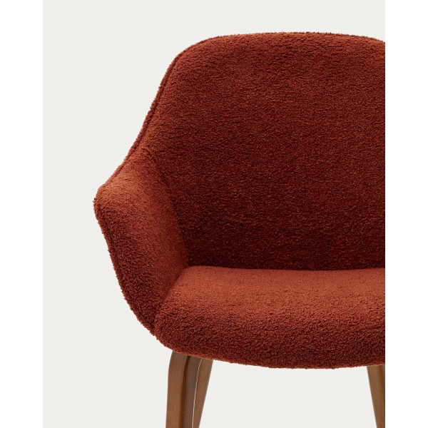 Стілець La Forma ALELI C01000116HI84 Теракотовий букле-6