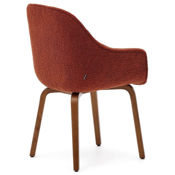 Стілець La Forma ALELI C01000116HI84 Теракотовий букле-4