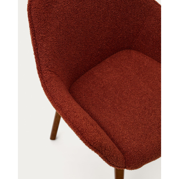 Стілець La Forma ALELI C01000116HI84 Теракотовий букле-7