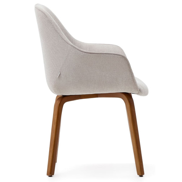 Стілець La Forma ALELI C01000116BF12 Світло-сірий тканина синель-4