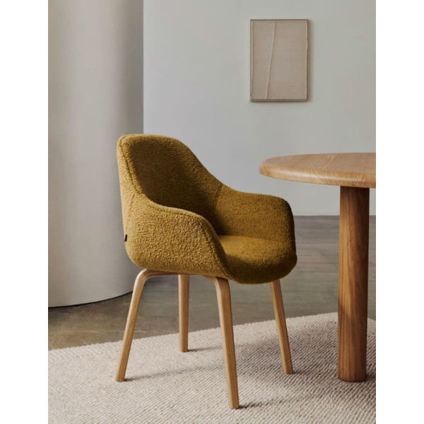 Стілець La Forma ALELI C01000116HI81 Гірчичний букле-1