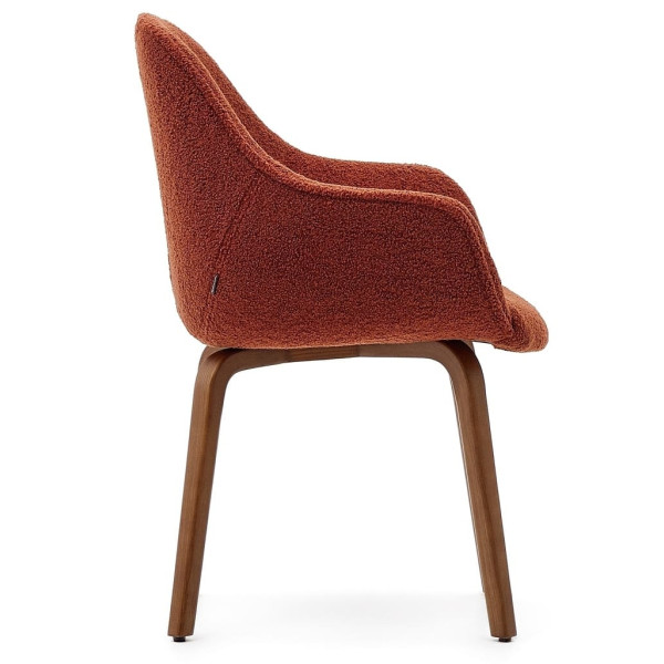 Стілець La Forma ALELI C01000116HI84 Теракотовий букле-3