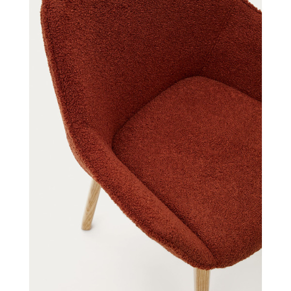Стілець La Forma ALELI C0100008HI84 Теракотовий букле-5