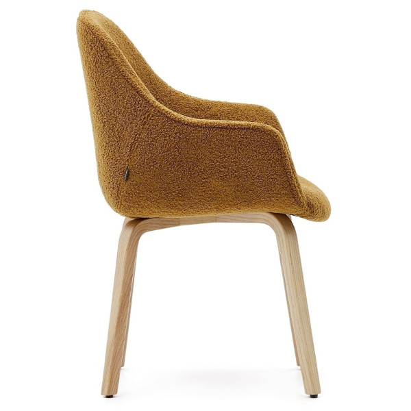 Стул La Forma ALELI C0100008HI81 Горчичный букле-3
