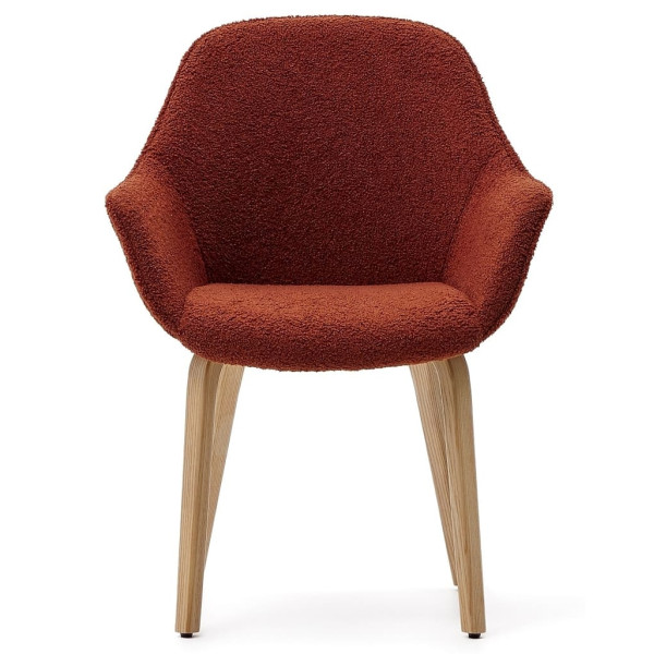 Стілець La Forma ALELI C0100008HI84 Теракотовий букле-0