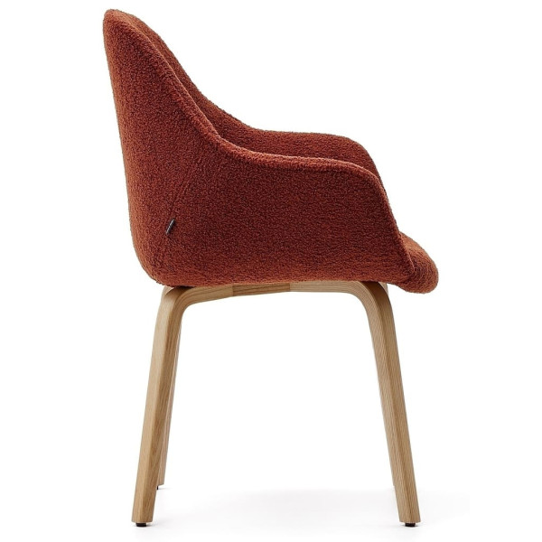 Стілець La Forma ALELI C0100008HI84 Теракотовий букле-1