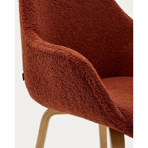 Стілець La Forma ALELI C0100008HI84 Теракотовий букле-3
