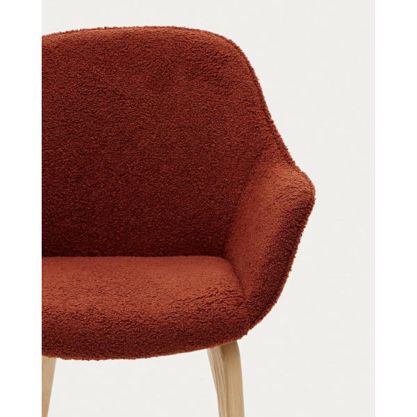 Стілець La Forma ALELI C0100008HI84 Теракотовий букле-4