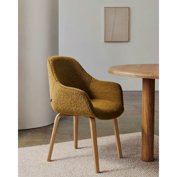 Стул La Forma ALELI C0100008HI81 Горчичный букле-1