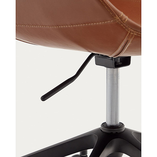 Стул поворотный на колесиках La Forma TISSIANA C0200006PP10 Коричневый Экокожа-7