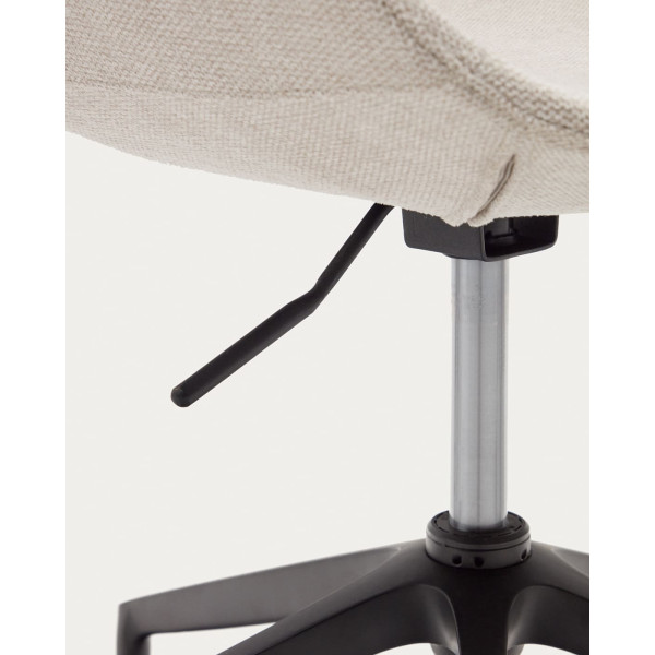 Стул поворотный на колесиках La Forma TISSIANA C0200006BF12 Бежевый ткань синель-9