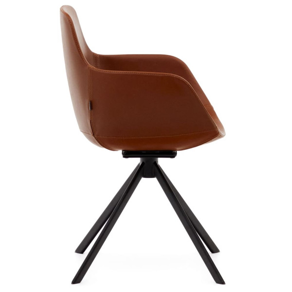 Стул поворотный La Forma TISSIANA C0200007PP10 Коричневый экокожа-2