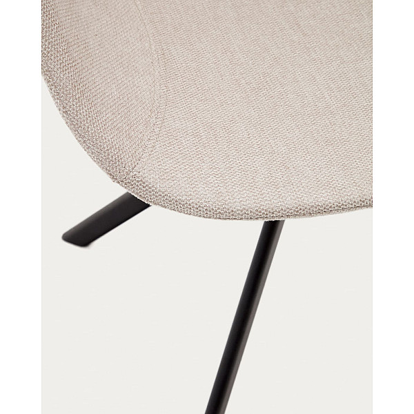 Стілець поворотний La Forma TISSIANA C0200007BF12 Бежевий тканина синель-8