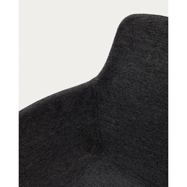 Стілець поворотний La Forma TISSIANA C0200007BF15 Темно-сірий тканина синель-8