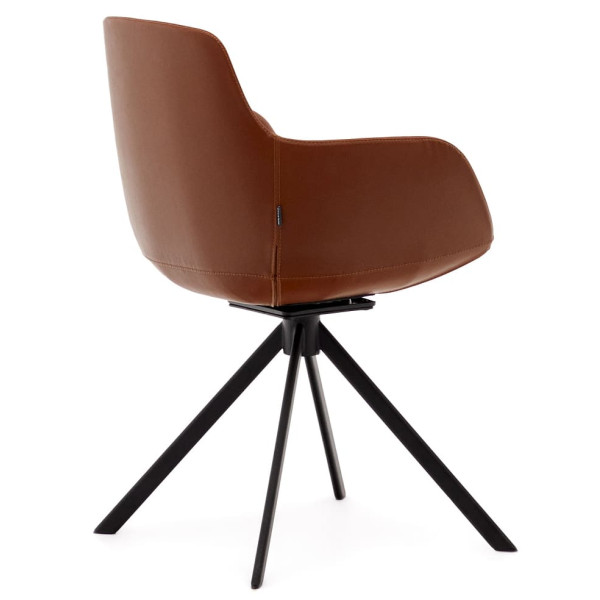 Стул поворотный La Forma TISSIANA C0200007PP10 Коричневый экокожа-3