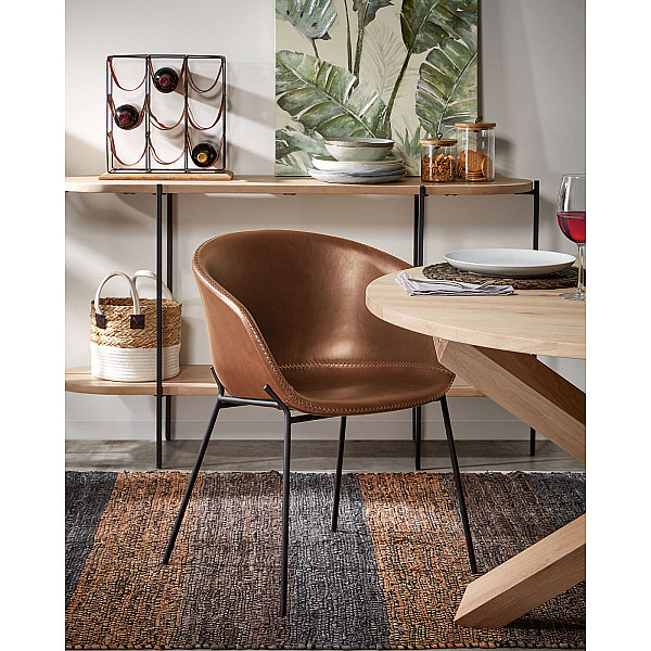 Стілець La Forma ZADINE CC1084U10 Коричневий екошкіра-1