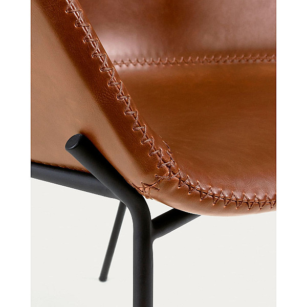 Стілець La Forma ZADINE CC1084U10 Коричневий екошкіра-3
