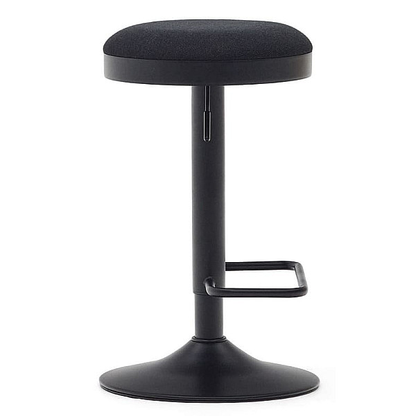 Барный стул La Forma ZAIB C0600009SO01 Черный ткань синель-5