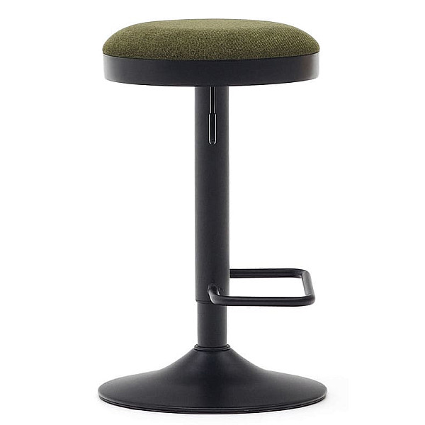 Барний стілець La Forma ZAIB C0600009SO06 Темно-зелений тканина синель-4