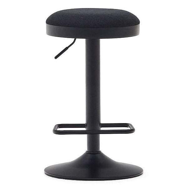 Барный стул La Forma ZAIB C0600009SO01 Черный ткань синель-4