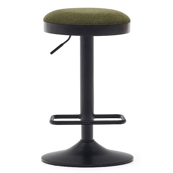 Барний стілець La Forma ZAIB C0600009SO06 Темно-зелений тканина синель-2