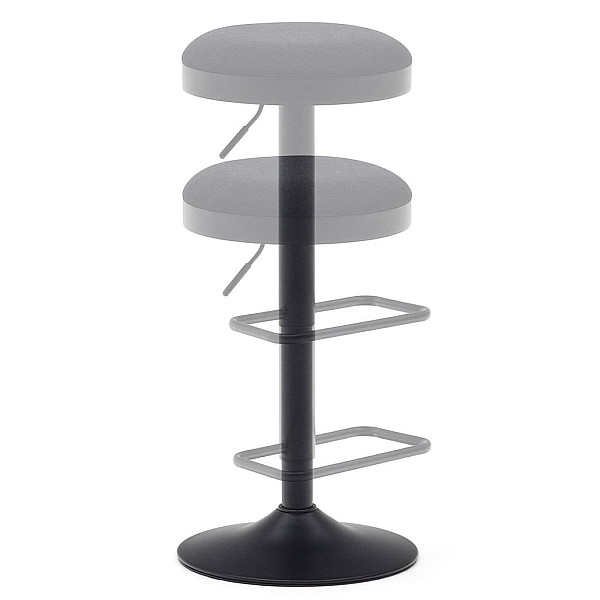 Барный стул La Forma ZAIB C0600009SO01 Черный ткань синель-8