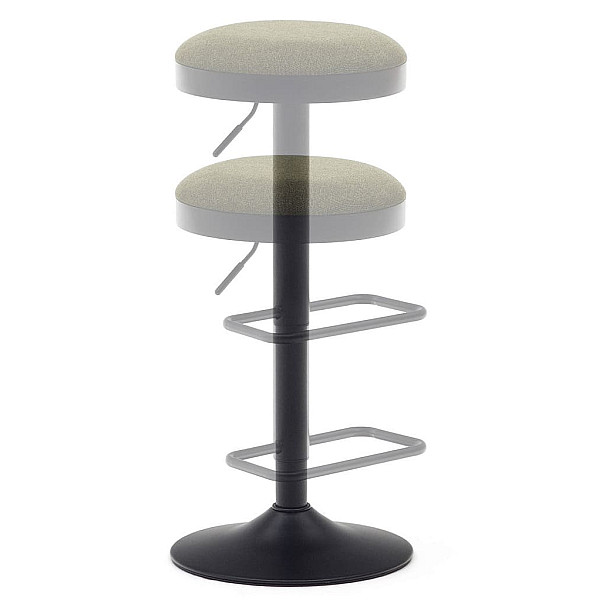 Барний стілець La Forma ZAIB C0600009SO06 Темно-зелений тканина синель-7