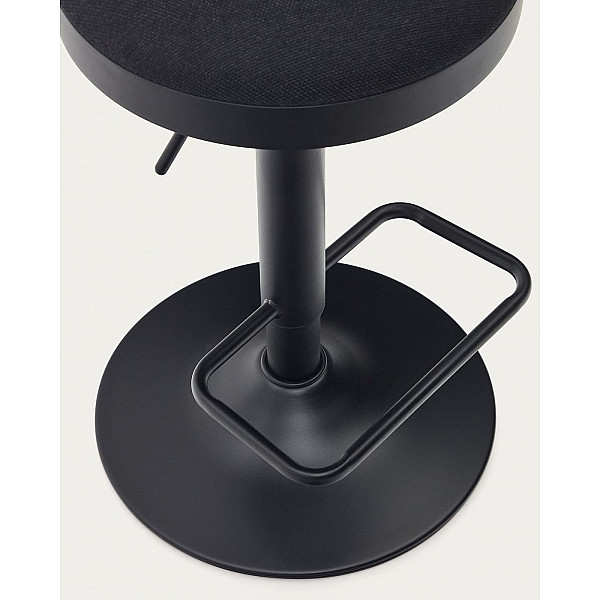 Барный стул La Forma ZAIB C0600009SO01 Черный ткань синель-6