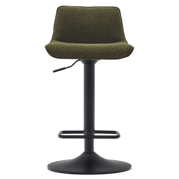 Барный стул La Forma ZENDA C0600012SO06 Темно-зеленый ткань синель-4