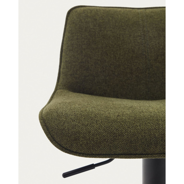 Барный стул La Forma ZENDA C0600012SO06 Темно-зеленый ткань синель-8