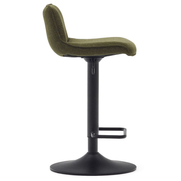 Барный стул La Forma ZENDA C0600012SO06 Темно-зеленый ткань синель-5