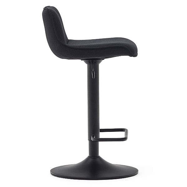 Барный стул La Forma ZENDA C0600012SO01 Черный ткань синель-5