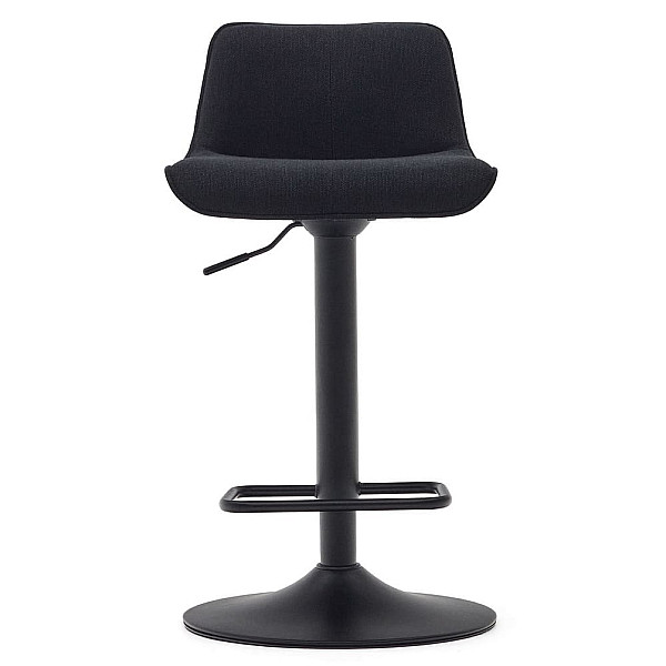 Барный стул La Forma ZENDA C0600012SO01 Черный ткань синель-4