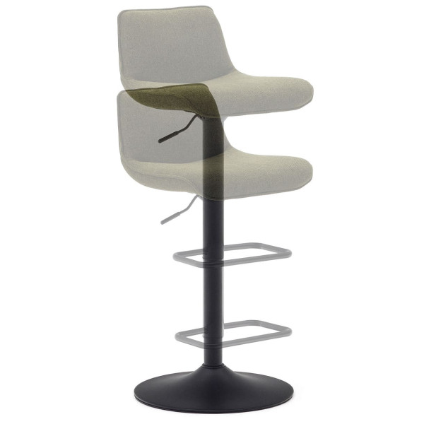 Барный стул La Forma ZENDA C0600012SO06 Темно-зеленый ткань синель-11