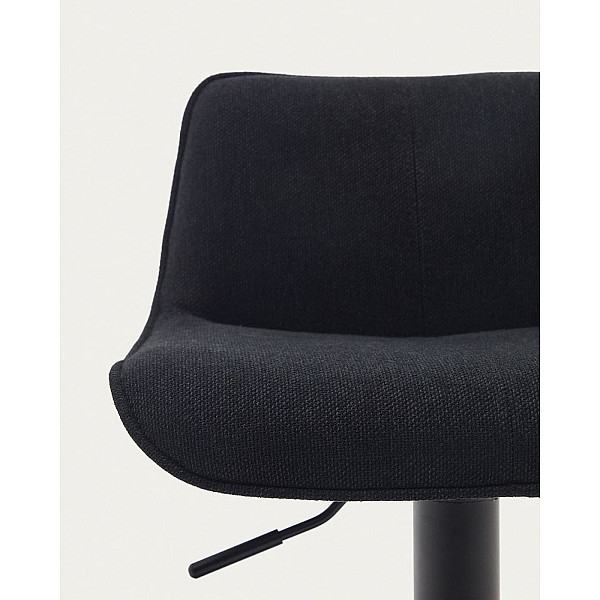 Барный стул La Forma ZENDA C0600012SO01 Черный ткань синель-8