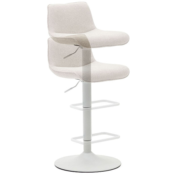 Барний стілець La Forma ZENDA C0600013SO11 Бежевий тканина синель-10
