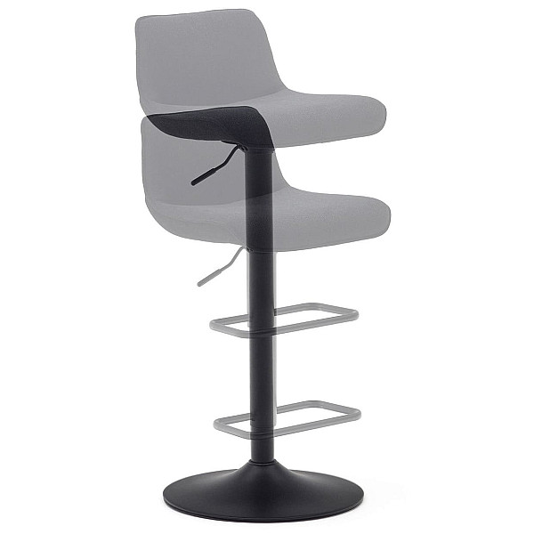 Барный стул La Forma ZENDA C0600012SO01 Черный ткань синель-11