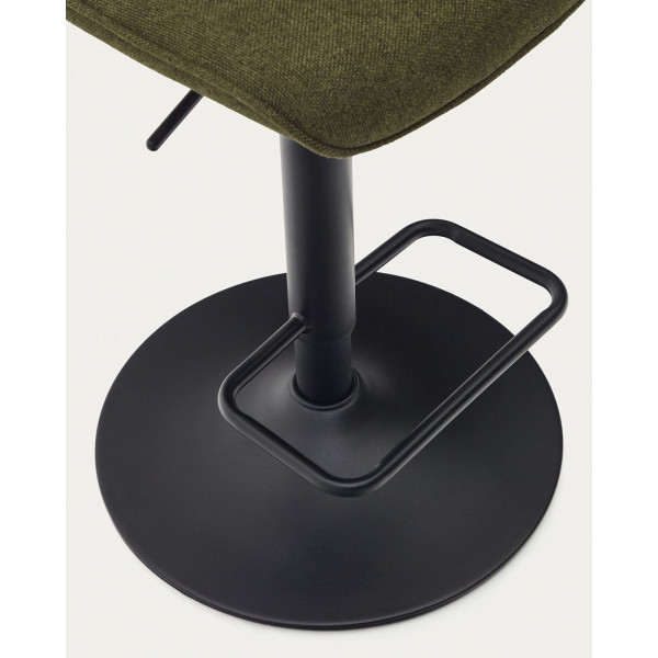 Барный стул La Forma ZENDA C0600012SO06 Темно-зеленый ткань синель-10