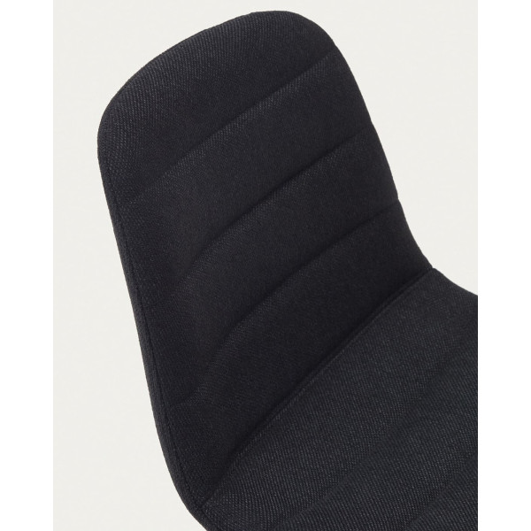 Полубарный стул La Forma Zunilda C0600038SO01 Черный ткань синель-8