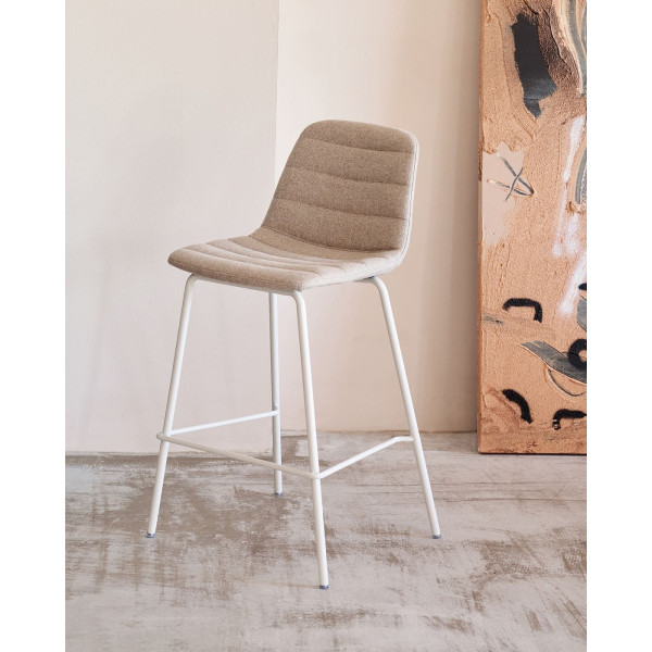Напівбарний стілець La Forma Zunilda C0600038SO11 Бежевий тканина синель-9