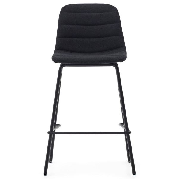 Полубарный стул La Forma Zunilda C0600038SO01 Черный ткань синель-3