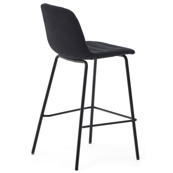 Полубарный стул La Forma Zunilda C0600038SO01 Черный ткань синель-5