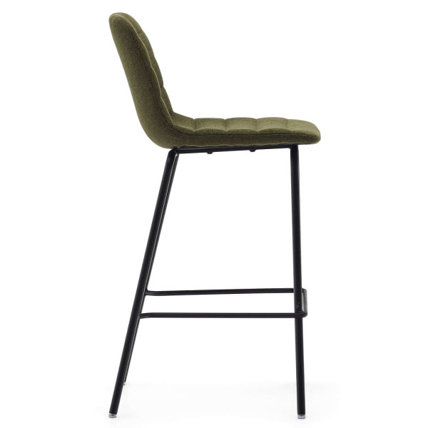 Полубарный стул La Forma Zunilda C0600038SO06 Темно-зеленый ткань синель-4