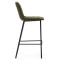 Полубарный стул La Forma Zunilda C0600038SO06 Темно-зеленый ткань синель-2-thumb