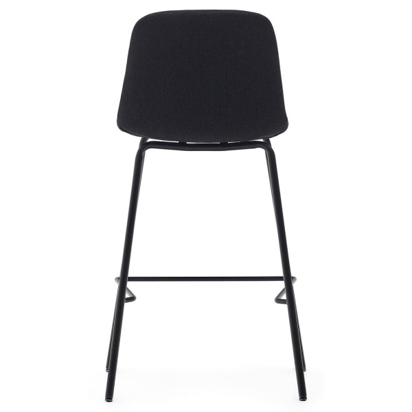 Полубарный стул La Forma Zunilda C0600038SO01 Черный ткань синель-6