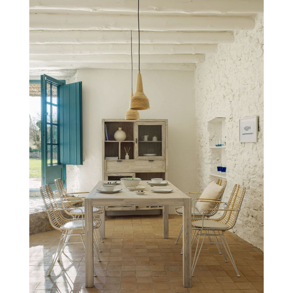 Стул-кресло из ротанга La Forma ASHANTI C824E05-2